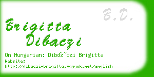 brigitta dibaczi business card